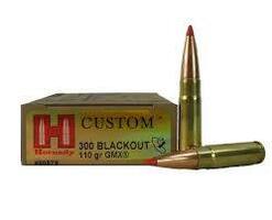 300 BLACKOUT 110Gr GMX HORNADY CUSTOM (20RDS)