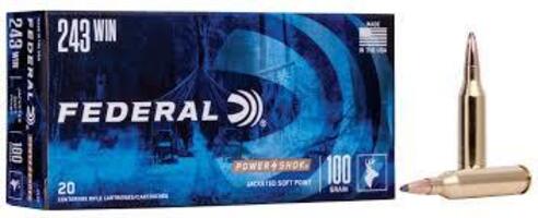 243Win 100Gr, FEDERAL POWER-SHOK 