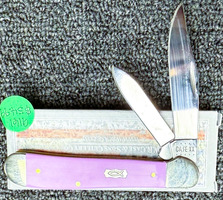  Case Lilac Synthetic Smooth Copperhead Knife In Box