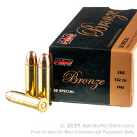  Pmc Bronze 38sp 132 Gr Fmj (50rds)