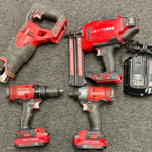 20v 4pc Craftsman Set With Two Batteries And Charger 