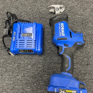 Kobalt 24v Sawzall with one battery & charger 