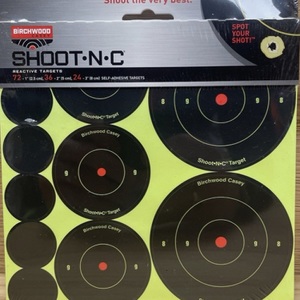 Birchwood 8" Bullseye Reactive Target (6pk)