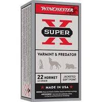 22 HORNET 45Gr. WINCHESTER SUPER X JSP (50RDS)