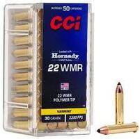 22WMR 30Gr. V-MAX 2200fps CCI VARMIT (50RDS)