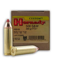 HORNADY CUSTOM 500 S&W MAG (20RDS) 300GR