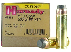 HORNADY CUSTOM 500 S&W MAG (20RDS) 500GR FP XTP