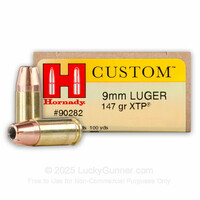 Hornady CUSTOM 9MM 147GR XTP (25RDS)