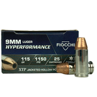 FIOCCHI HYPERFORMANCE 9MM 115GR (25RDS)